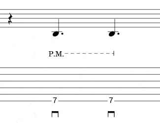 palm mute